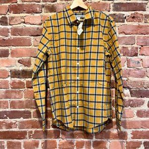 NEW Outerknown S.E.A. Shirt Saffron Echo Plaid Size Small